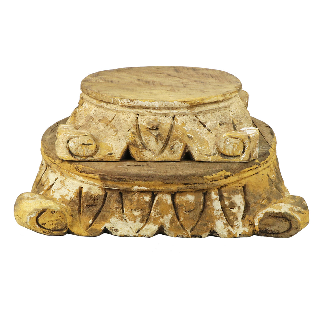 Large Carved Pillar Base