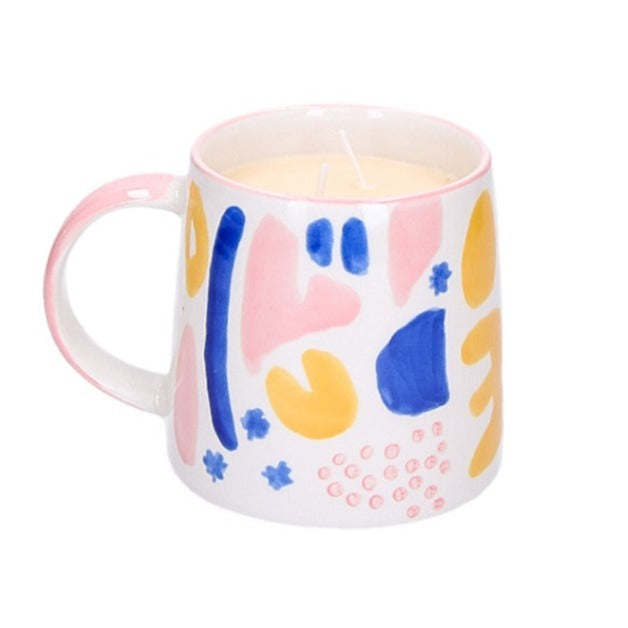 Sweet Grace Abstract Mug Candle