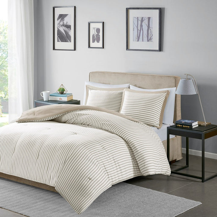 Bedding-Hayden Reversible Yarn Dyed Down Alternative Comforter Set