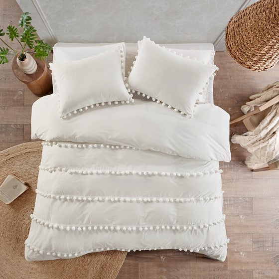 Bedding- Comforter Set Leona Pom Pom King