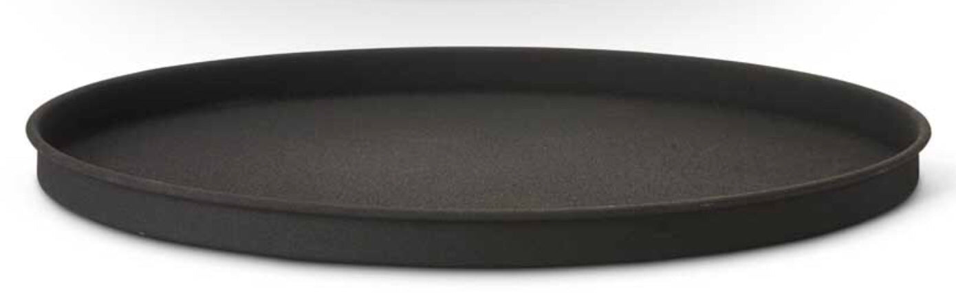 Tray Black Matte Metal Large 16.5”