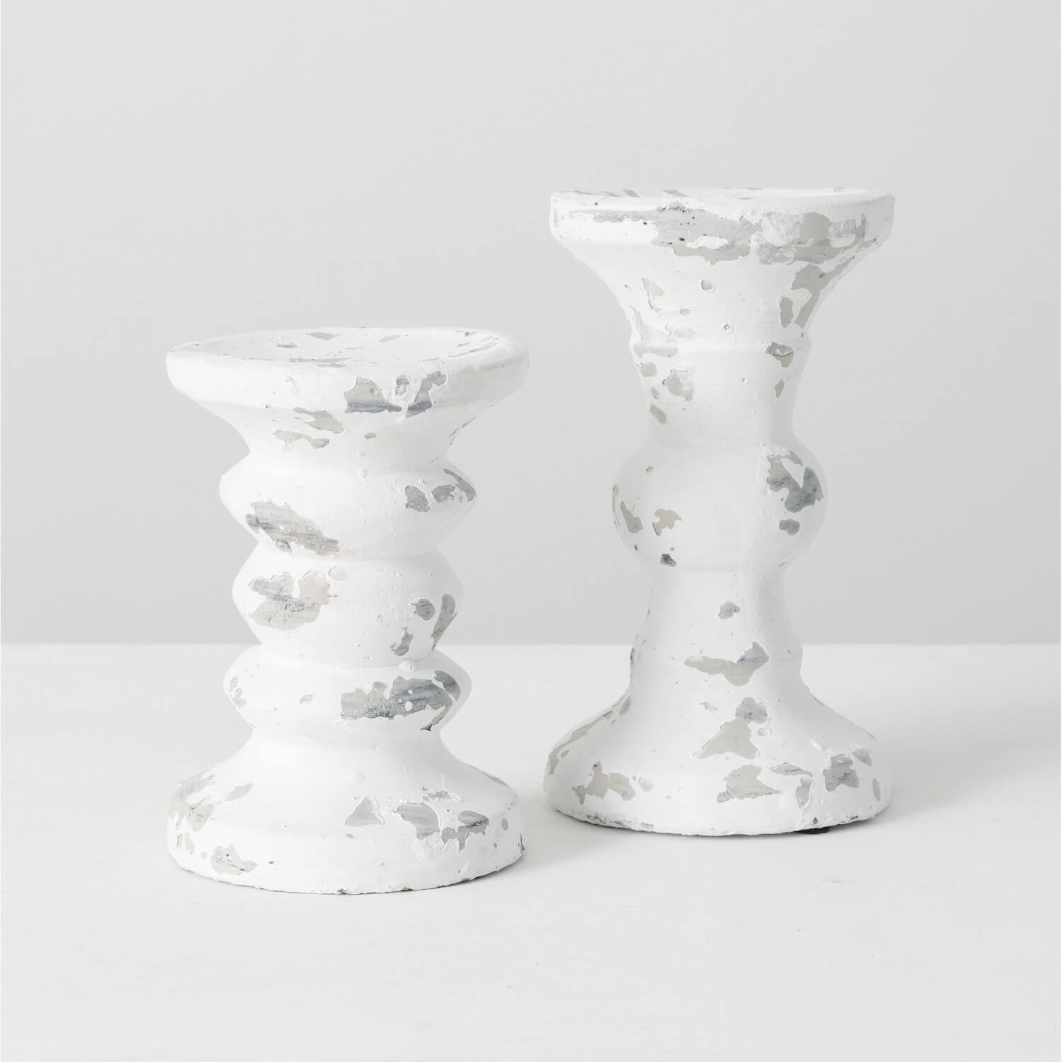 Candle Holder Pillar Cement Small