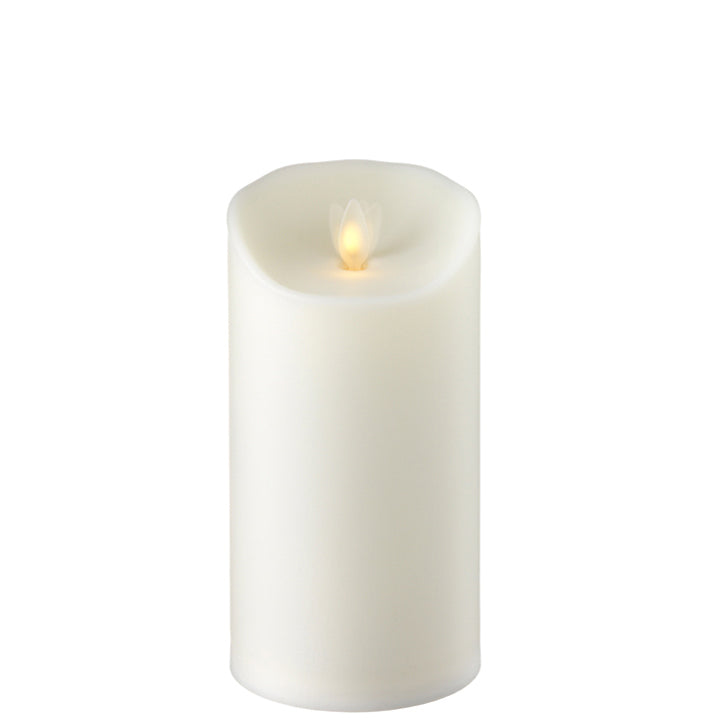 Candle Outdoor Moving Flame Ivory 3.5”x7” RAZ
