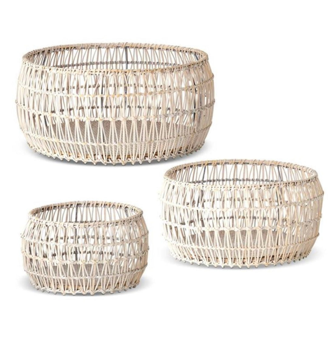 Basket-Small Rattan Round Nesting