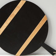 Charcuterie Board Black Round Medium
