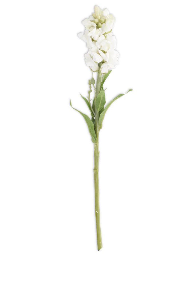 Stem 20.5” White Stock Flower KK