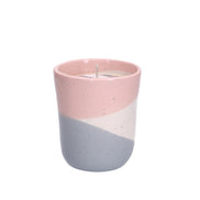 Sweet Grace Candle Pink & Gray Ceramic