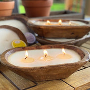 Candle Carved Bowl