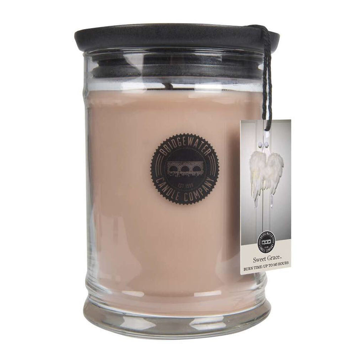 Candle Sweet Grace Large Clear Glass Jar