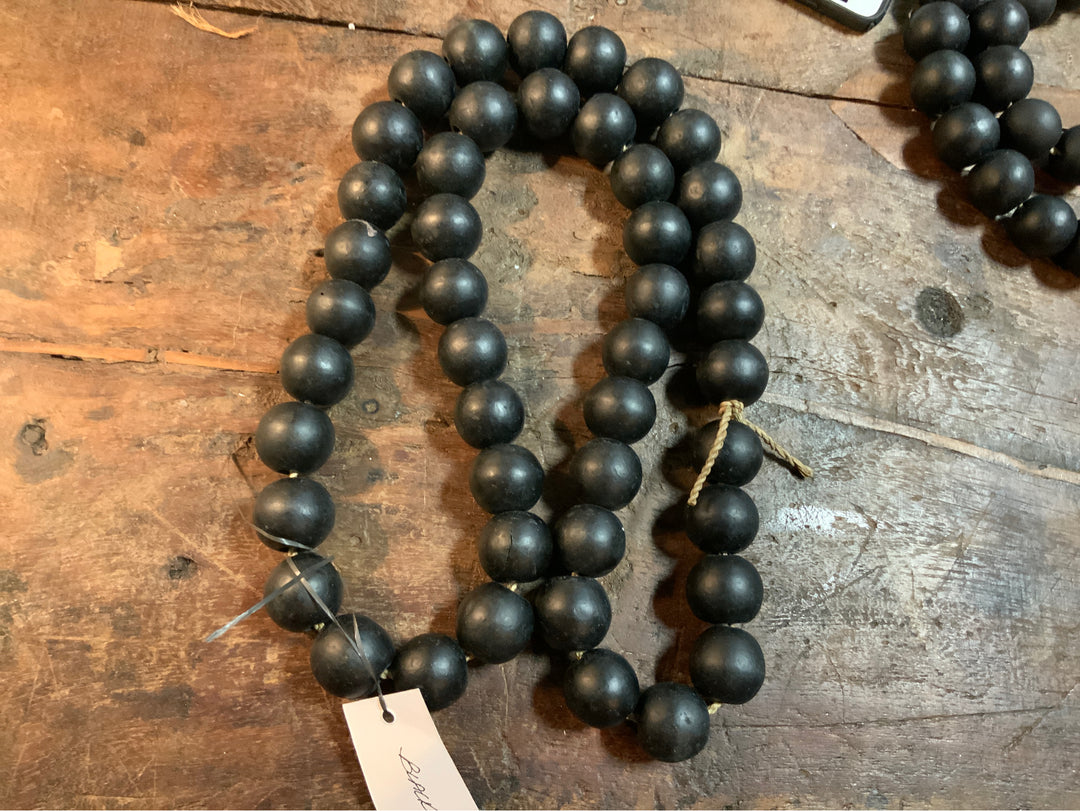 Large Black Prayer Beads